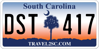 SC license plate DST417