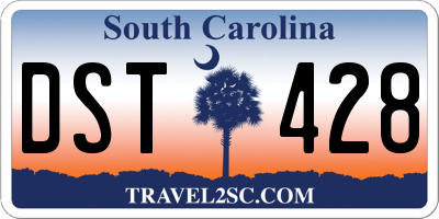 SC license plate DST428