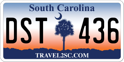 SC license plate DST436