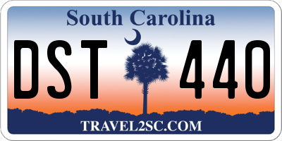 SC license plate DST440