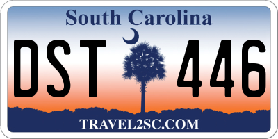 SC license plate DST446