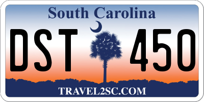 SC license plate DST450