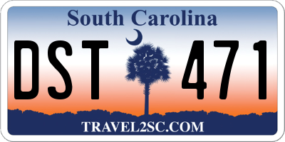 SC license plate DST471