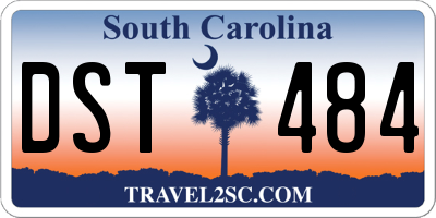 SC license plate DST484