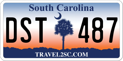 SC license plate DST487