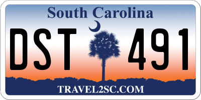 SC license plate DST491