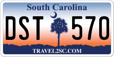 SC license plate DST570