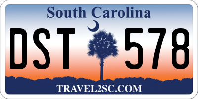 SC license plate DST578