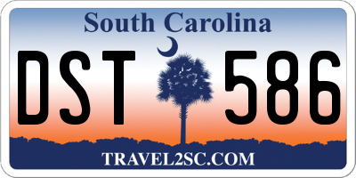 SC license plate DST586