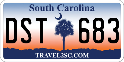 SC license plate DST683