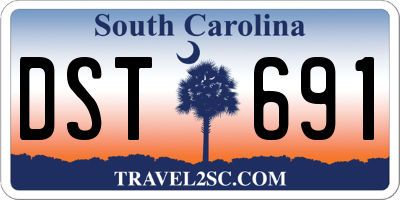 SC license plate DST691