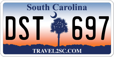 SC license plate DST697