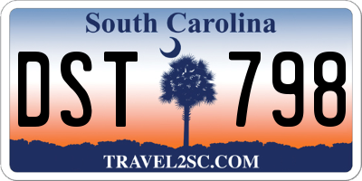 SC license plate DST798