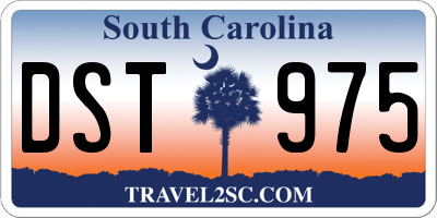 SC license plate DST975