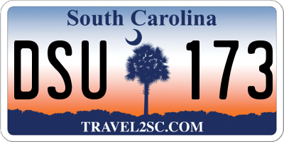 SC license plate DSU173