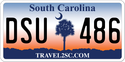 SC license plate DSU486
