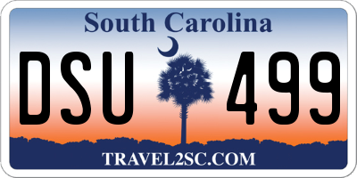 SC license plate DSU499