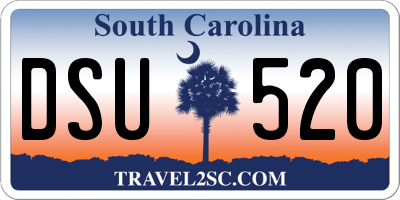 SC license plate DSU520
