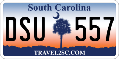 SC license plate DSU557