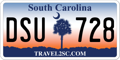 SC license plate DSU728