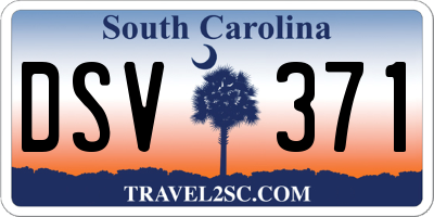 SC license plate DSV371