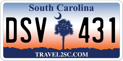 SC license plate DSV431