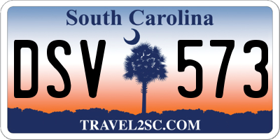 SC license plate DSV573