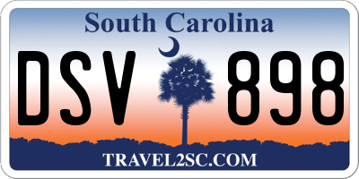 SC license plate DSV898