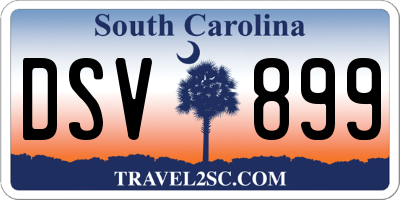 SC license plate DSV899