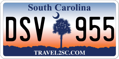 SC license plate DSV955