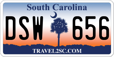 SC license plate DSW656
