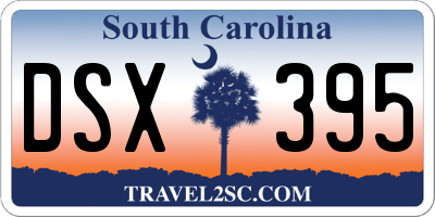 SC license plate DSX395