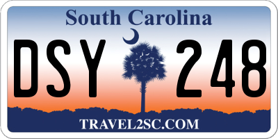 SC license plate DSY248