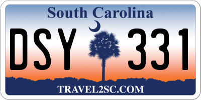 SC license plate DSY331