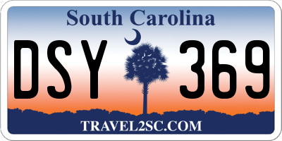 SC license plate DSY369