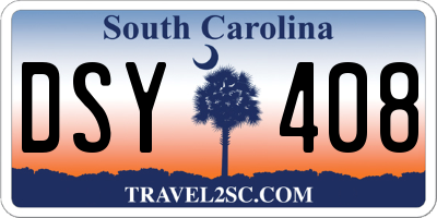SC license plate DSY408