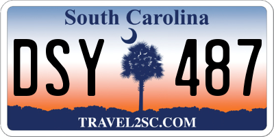 SC license plate DSY487
