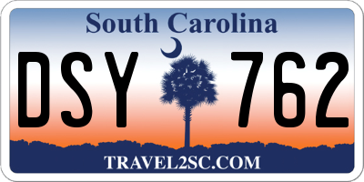 SC license plate DSY762