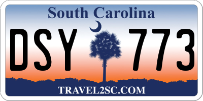 SC license plate DSY773