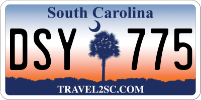 SC license plate DSY775