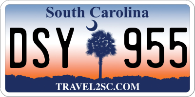 SC license plate DSY955