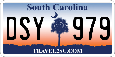 SC license plate DSY979