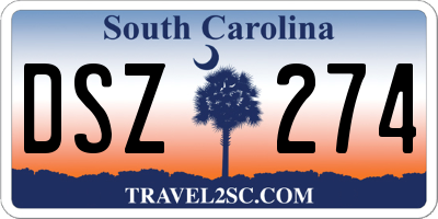 SC license plate DSZ274