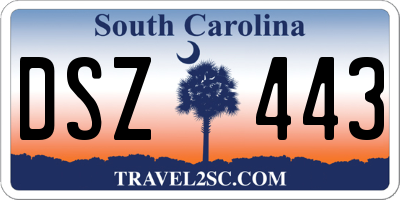SC license plate DSZ443