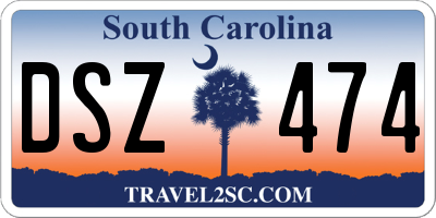 SC license plate DSZ474