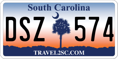 SC license plate DSZ574