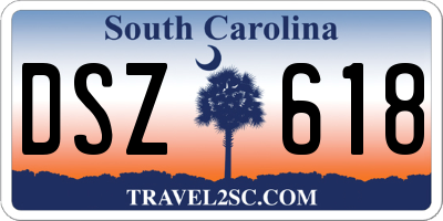 SC license plate DSZ618
