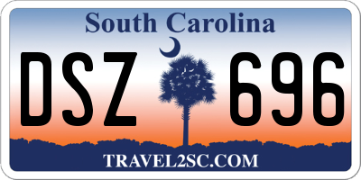 SC license plate DSZ696