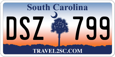 SC license plate DSZ799
