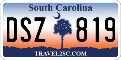 SC license plate DSZ819